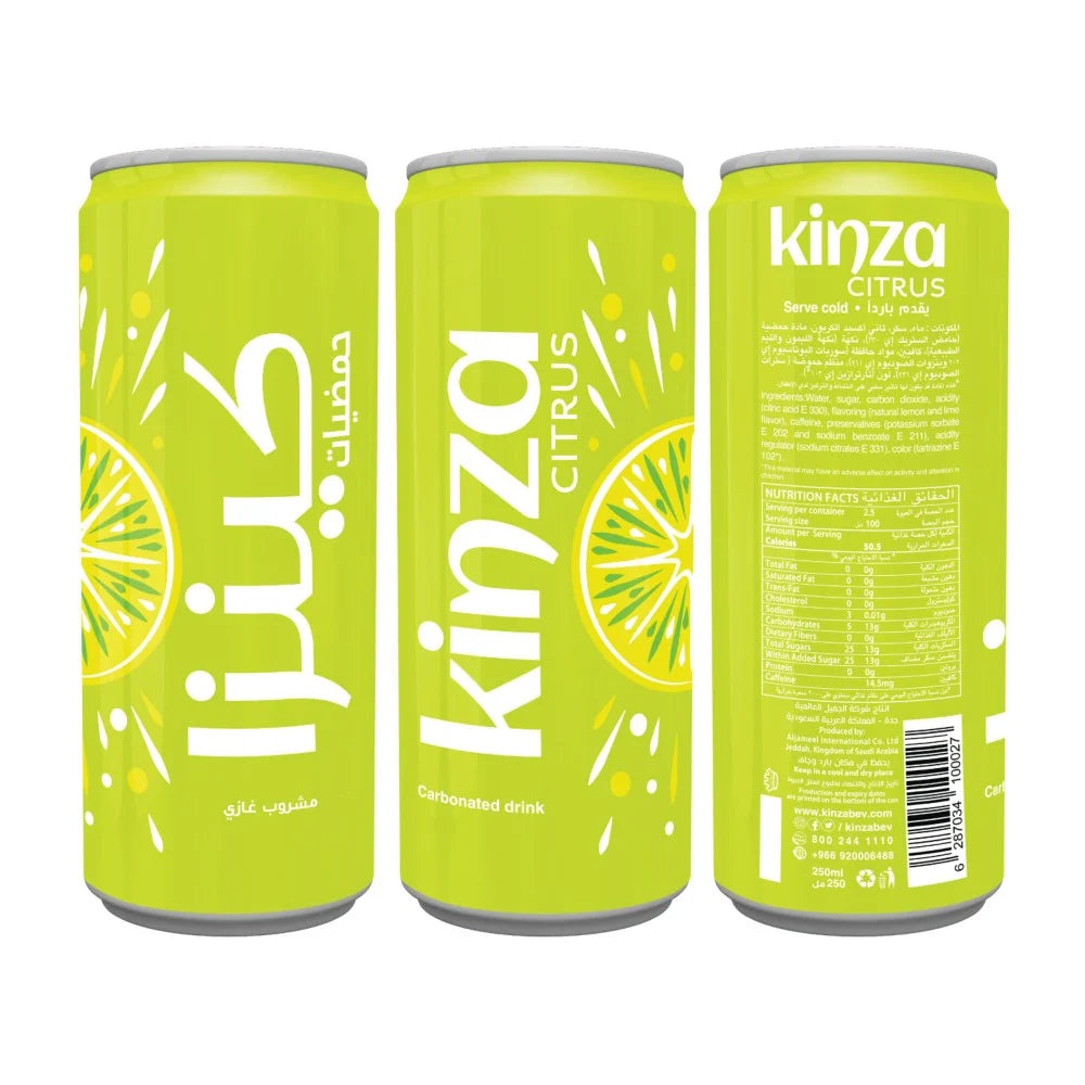 Kinza Citrus 250 ml – 30 stk. pr. kasse