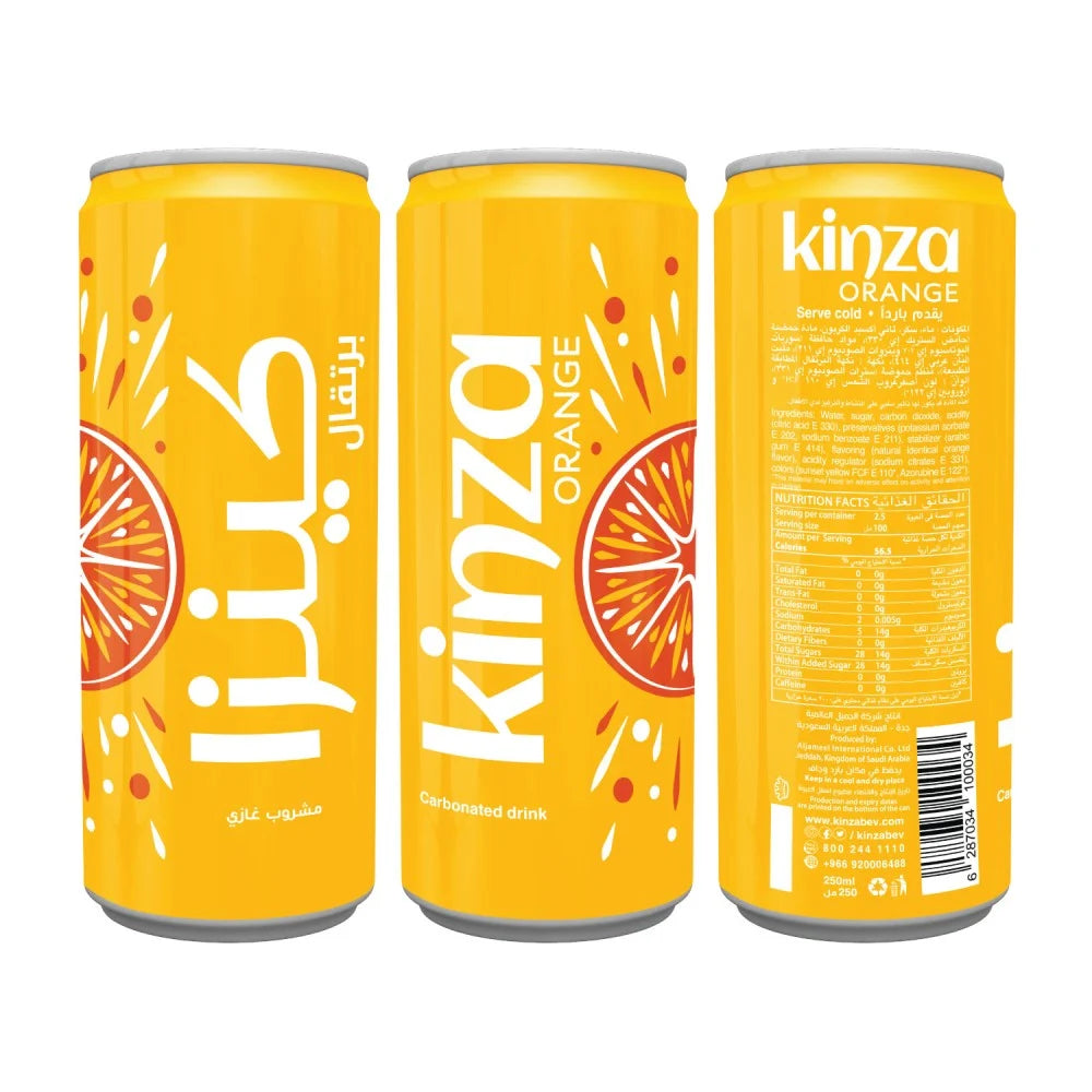Kinza Orange 250 ml – 30 stk. pr. kasse