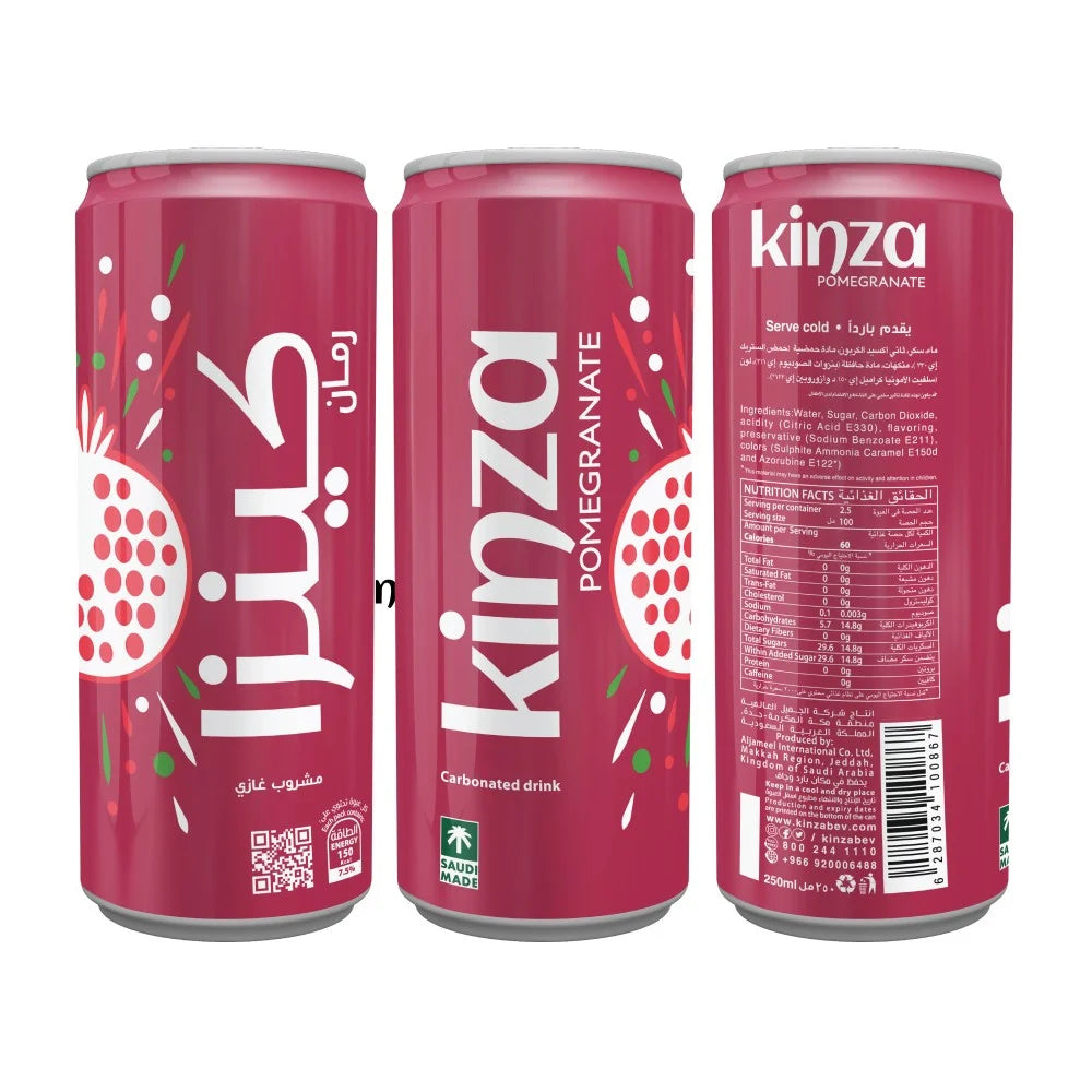 Kinza Pomegranate 250 ml – 30 stk. pr. kasse